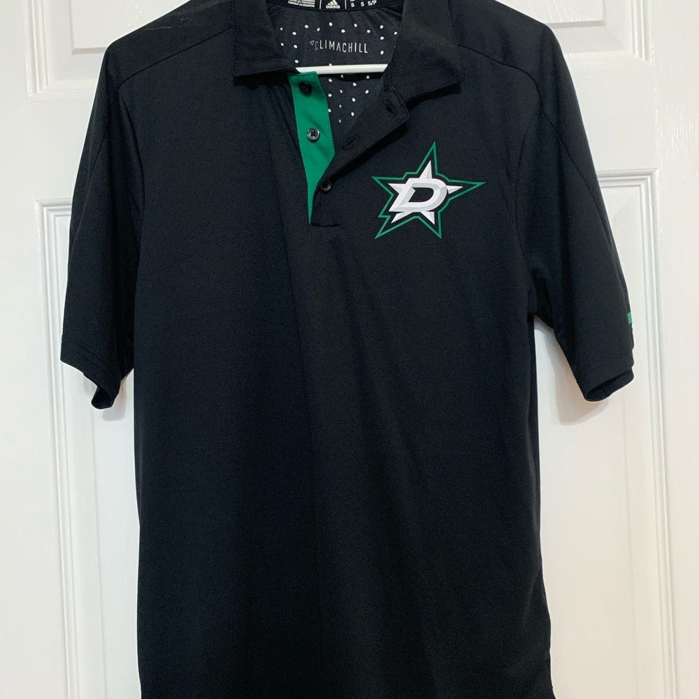 Dallas Stars adidas Black Polo (S)